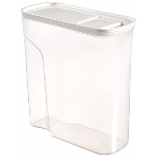 CURVER Dóza na potraviny, 19,3 x 8,7 x 20,6 cm, 2 l, transparentní/bílá 04346-129