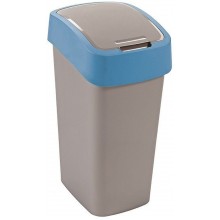 CURVER FLIP BIN 10L Odpadkový koš 35 x 18,9 x 23,5 cm stříbrná/modrá 02170-734