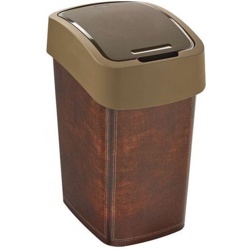 CURVER FLIP BIN LEATHER 25L Odpadkový koš 47 x 26 x 34 cm hnědý 02171-L13