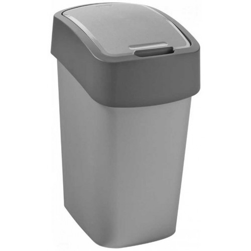 CURVER FLIP BIN 25L Odpadkový koš 47 x 26 x 34 cm stříbrná/šedá 02171-686