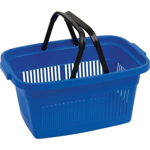 CURVER Nákupní košík plastový, 47 x 23 x 31,5 cm, modrá, 02686-287