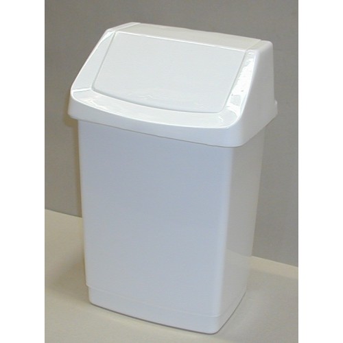CURVER Odpadkový koš CLICK, 38,5 x 33,5 x 63,5 cm, 50 l, bílý, 04045-026