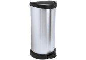 CURVER DECO BIN 40L Odpadkový koš 30,9 x 34,9 x 69,7 cm stříbrný 02150-582