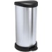 CURVER DECO BIN 40L Odpadkový koš 30,9 x 34,9 x 69,7 cm stříbrný 02150-582