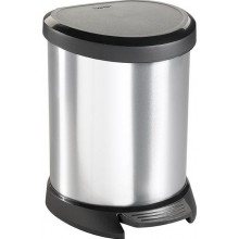 CURVER DECO BIN 5L Odpadkový koš 24,6 x 27,7 x 21 cm stříbrný 02160-599