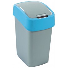 CURVER FLIP BIN 25L Odpadkový koš 47 x 26 x 34 cm stříbrná/modrá 02171-734