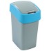 CURVER FLIP BIN 25L Odpadkový koš 47 x 26 x 34 cm stříbrná/modrá 02171-734