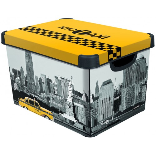 CURVER NEW YORK L box úložný dekorativní 39,5 x 29,5 x 25 cm 04711-D16 CURVER NEW YORK L box úložný dekorativní 39,5 x 29,5 x 25 cm 04711-D16