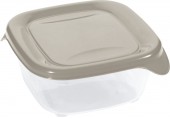 CURVER FRESH & GO 0,8L Dóza 15,5 x 15,5 x 5,5 cm, béžová/transparentní 00559-W07
