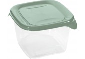 CURVER FRESH & GO 1,2L Dóza 15,5 x 15,5 x 8,3 cm, zelená/transparentní 00560-A87