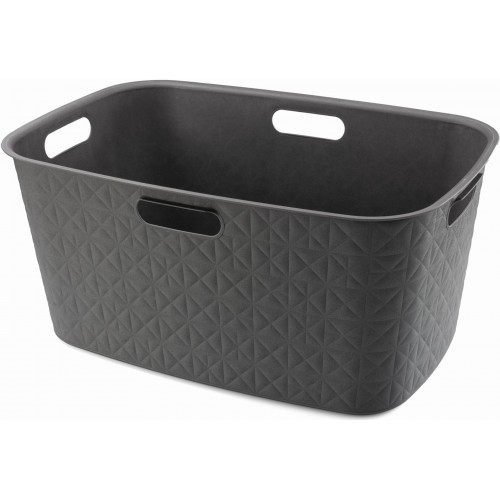 CURVER SOFTEX 45L Koš na čisté prádlo 39,7 x 59,4 x 27,4 cm, tmavě šedý 00572-Z68