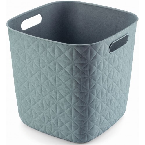 CURVER SOFTEX 15L Košík kostka 27,9 x 27,9 x 26,9 cm, modrý 00573-Z69