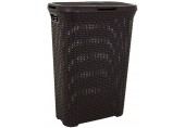 CURVER STYLE 40L Koš na špinavé prádlo 44,8 x 61,5 x 26,5 cm, tmavě hnědý 00709-210