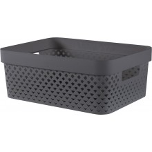 CURVER PURE 11L Úložný box 35,6 x 26,6 x 13,6 cm, šedá 01421-G43