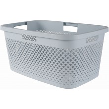 CURVER PURE 47L Koš na čisté prádlo 60 x 40 x 28 cm, modrá 01917-126