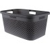 CURVER PURE 47L Koš na čisté prádlo 60 x 40 x 28 cm, šedá 01917-G43