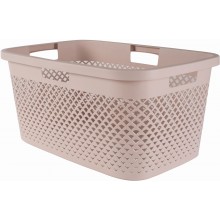 CURVER PURE 47L Koš na čisté prádlo 60 x 40 x 28 cm, růžová 01917-Q70