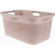 CURVER PURE 47L Koš na čisté prádlo 60 x 40 x 28 cm, růžová 01917-Q70