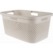 CURVER PURE 47L Koš na čisté prádlo 60 x 40 x 28 cm, béžová 01917-X64