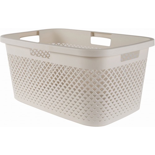 CURVER PURE 47L Koš na čisté prádlo 60 x 40 x 28 cm, béžová 01917-X64