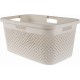 CURVER PURE 47L Koš na čisté prádlo 60 x 40 x 28 cm, béžová 01917-X64