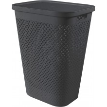 CURVER PURE 55L Koš na špinavé prádlo 43 x 35 x 58 cm, šedá 01918-G43