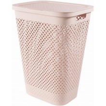 CURVER PURE 55L Koš na špinavé prádlo 43 x 35 x 58 cm, růžová 01918-Q70