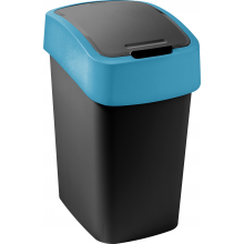 CURVER FLIP BIN 9L Odpadkový koš 35 x 18,9 x 23,5 cm černá/modrá 02170-280