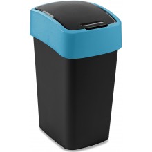 CURVER FLIP BIN 25L Odpadkový koš 47 x 26 x 34 cm černá/modrá 02171-280
