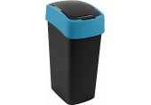 CURVER FLIP BIN 45L Odpadkový koš 65,3 x 29,4 x 37,6 cm černá/modrá 02172-280