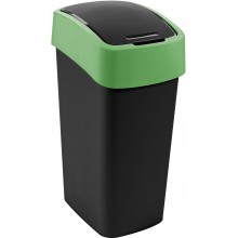 CURVER FLIP BIN 45L Odpadkový koš 65,3 x 29,4 x 37,6 cm černá/zelená 02172-847