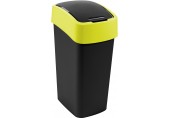CURVER FLIP BIN 45L Odpadkový koš 65,3 x 29,4 x 37,6 cm černá/žlutá 02172-E64