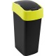 CURVER FLIP BIN 45L Odpadkový koš 65,3 x 29,4 x 37,6 cm černá/žlutá 02172-E64