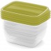 CURVER VEDO Set 4x0,75L dózy, 16x12x7cm, zelená 03508-313
