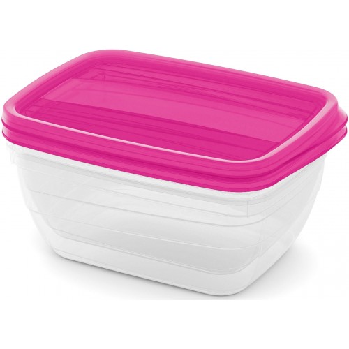 CURVER VEDO Set 2x1,3L dózy, 20x14x8cm, světle růžová 03510-251