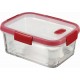 CURVER SMART COOK 1,1L dóza 20,3 x 15,4 x 8,3 cm transparentní/červená 04062-472