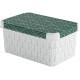 CURVER DECO STOCKHOLM S box úložný 29,5 x 19,5 x 13,5 cm zelené lístky 04710-Y89