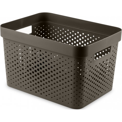 CURVER INFINITY 17L Úložný box 36 x 27 x 22 cm, recyklovaný plast, hnědý 04740-C74