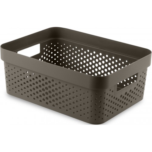 CURVER INFINITY 11L Úložný box 36 x 27 x 14 cm, recyklovaný plast, hnědý 04750-C74