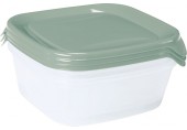 CURVER FRESH & GO 3x0,8L Set dóz 15,5 x 15,5 x 11cm zelená/transparentní 08559-A87