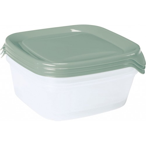 CURVER FRESH & GO 3x0,8L Set dóz 15,5 x 15,5 x 11cm zelená/transparentní 08559-A87 CURVER FRESH & GO 3x0,8L Set dóz 15,5 x 15,5 x 11cm zelená/transparentní 08559-A87