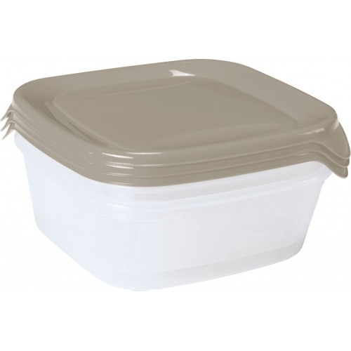 CURVER FRESH & GO 3x0,8L Set dóz 15,5 x 15,5 x 11cm, béžová/transparentní 08559-W07 CURVER FRESH & GO 3x0,8L Set dóz 15,5 x 15,5 x 11cm, béžová/transparentní 08559-W07