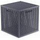 CURVER KAYA 19L Úložný box kostka, 28 x 28 x 28 cm, modrošedá 17213764