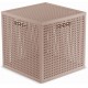CURVER KAYA 19L Úložný box kostka, 28 x 28 x 28 cm, pudrová 17213764