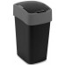 CURVER FLIP BIN 25L Odpadkový koš 47 x 26 x 34 cm černá/stříbrná 02171-Y09