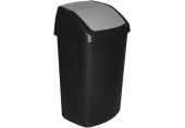 CURVER SWING BIN 50L Odpadkový koš 40,6 x 34 x 66,8 cm černý 03987-Y09