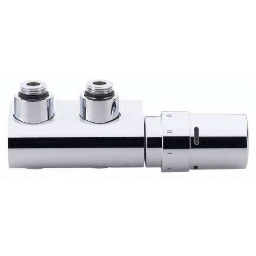 Danfoss Sada VHX-DUO designový radiátorový ventil VHX-D s hlavicí RAX chrom 013G4279 Danfoss Sada VHX-DUO designový radiátorový ventil VHX-D s hlavicí RAX chrom 013G4279