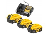 DeWALT DCB1104P3 Sada XR nabíječka DCB1104 + 18V 3x5,0Ah