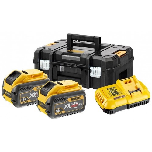 DeWALT DCB118Y2T Sada XR FlexVolt 54V nabíječka DCB118 + 54V 2x12,0Ah, kufr Tstak