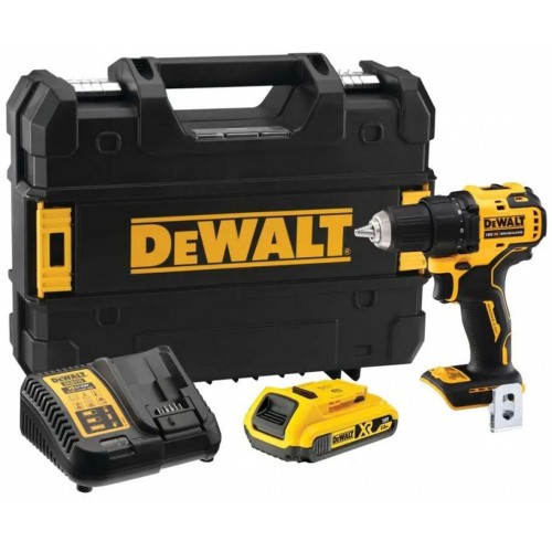DeWALT DCD708D1T Aku kompaktní vrtačka/šroubovák XR (65Nm/18V/1x2,0Ah) kufr Tstak